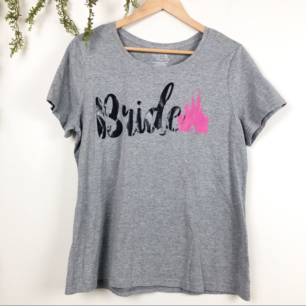 🔥Disney Bride | Gray and Pink Castle  Tee